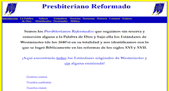 Desktop Screenshot of presbiterianoreformado.org