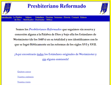 Tablet Screenshot of presbiterianoreformado.org